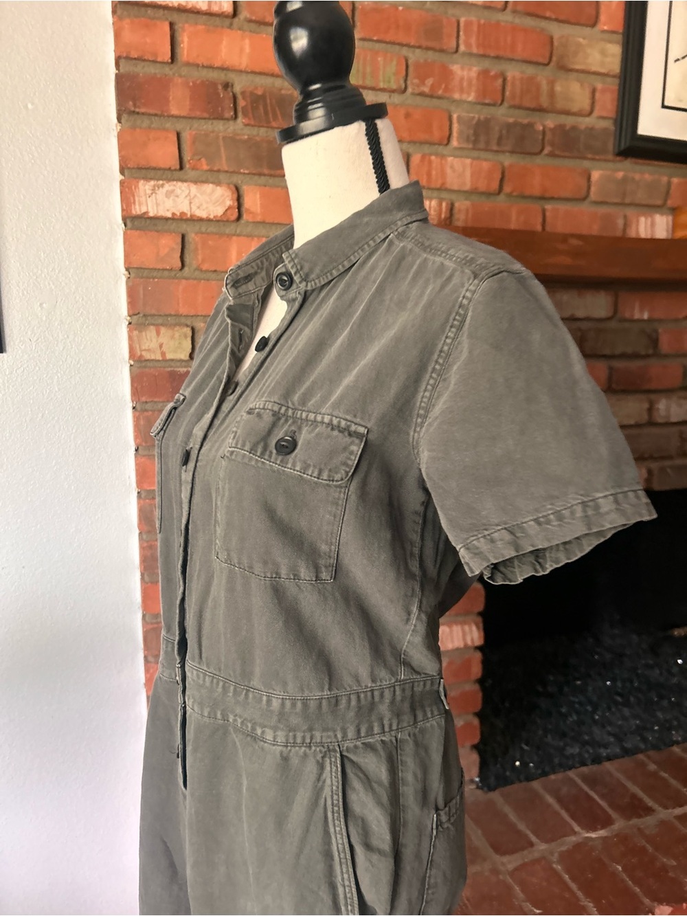 Outerknown S.E.A. Utility Jumpsuit in Olive‎ Green Sz S - Picture 9 of 12